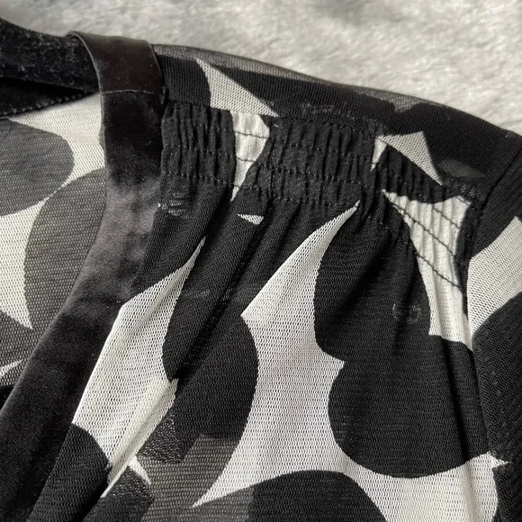 INC International Concepts 2-piece Blouse with Cami in Black and White - Picture 5 of 8